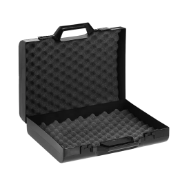 Black,  Polypropylene case mm. 240 x 180 x 46 with 2 egg foams