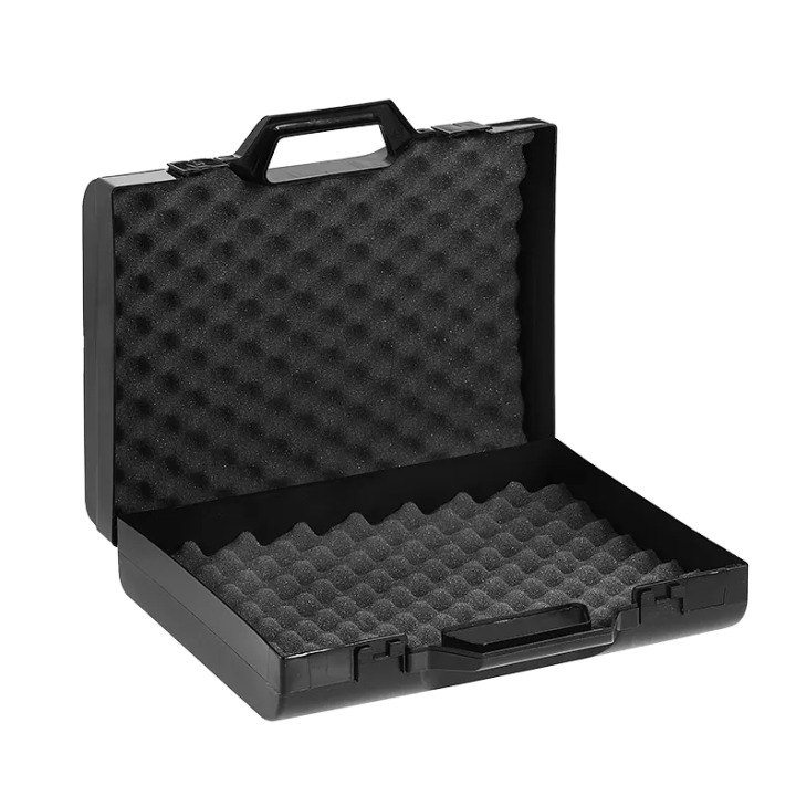 Black,  Polypropylene case mm. 240 x 180 x 46 with 2 egg foams