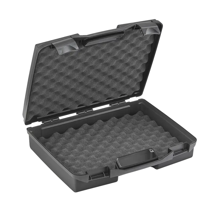 Black,  Polypropylene case mm. 414 x 339 x 104 with 2 egg foams