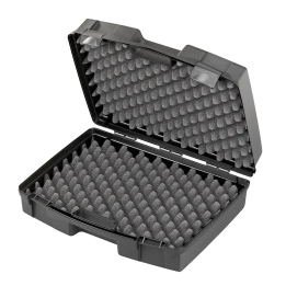 Black, Polypropylene case mm. 448 x 364 x 148 with 2 egg foams