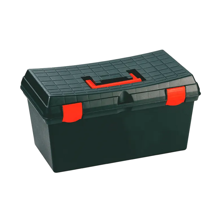 Black, Polypropylene tool box, anatomic seat, empty