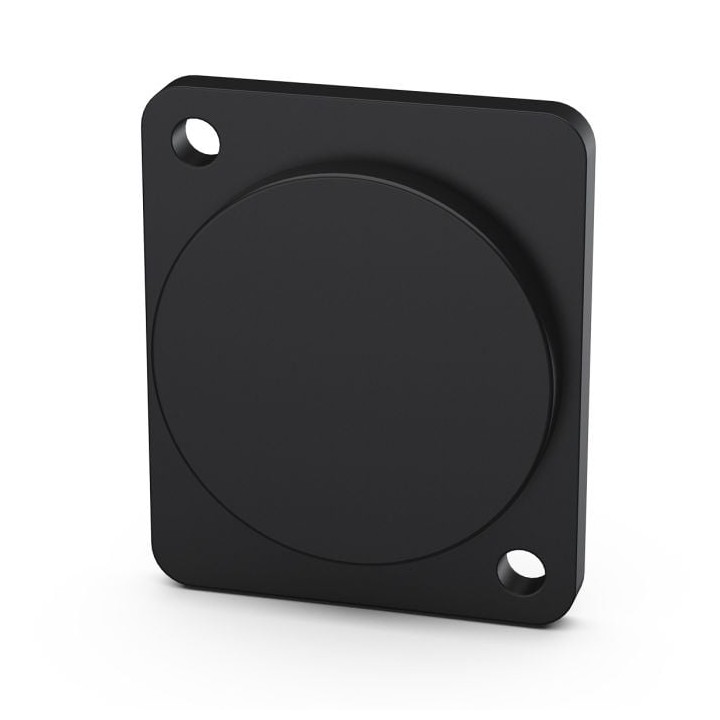 Blanking Plate Flush Screw Fit Black Plastic M1906