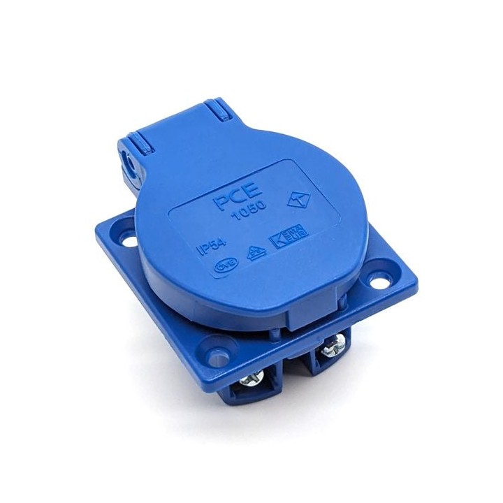 Blue Schuko European Socket