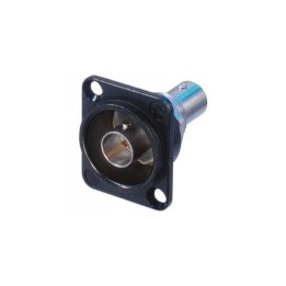 BNC D Chassis Blk BNC-BNC Grounded NBB75DFGB