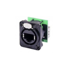 EtherCON Chassis D Series Black Feedthrough NE8FDP-B