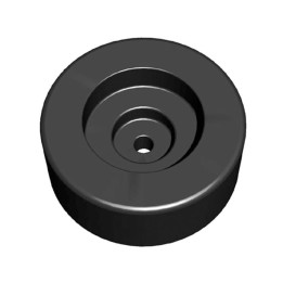 Female Black Plastic Stacking Foot