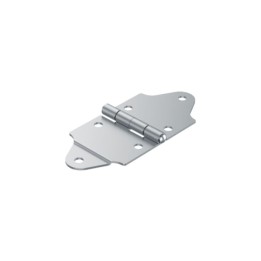 Heavy Duty Nickel Hinge with Offset on One Side Only