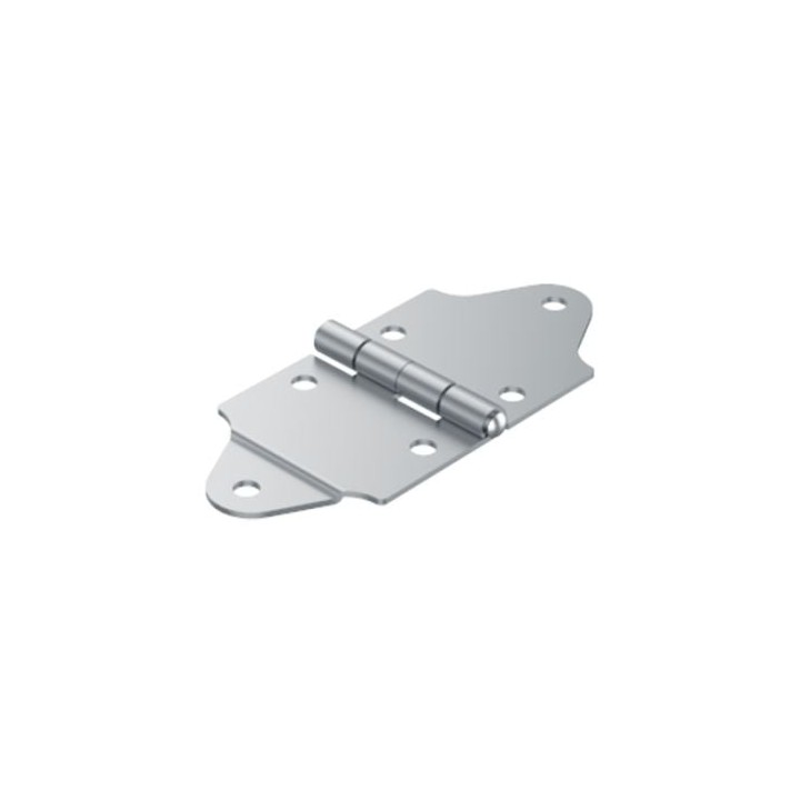 Heavy Duty Nickel Hinge with Offset on One Side Only
