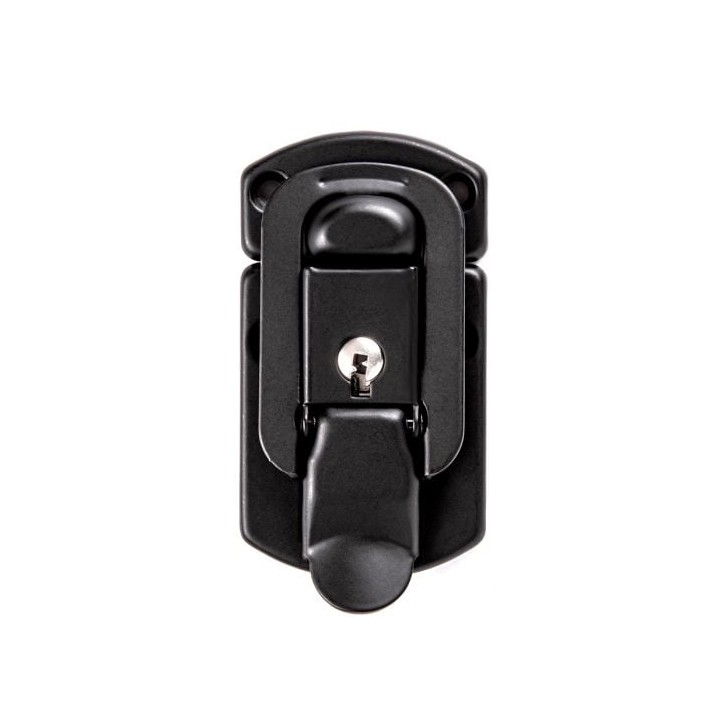 Large Black Medium Duty Draw Bolt with Key Lock