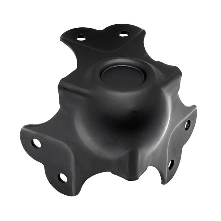 Large Black Female Stackable Heavy Duty Ball Corner with 30mm Offset and 2.5mm Radius