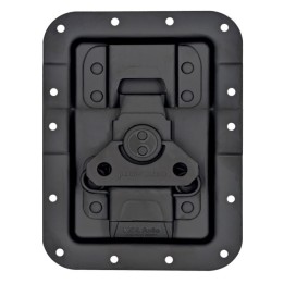 Large Black Recessed MOL3 Latch in Shallow Dish with 27mm Offset