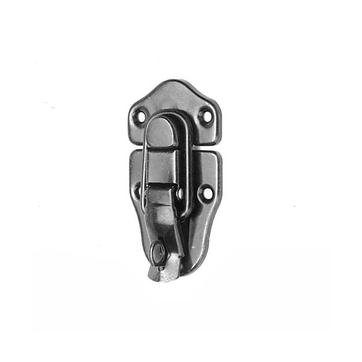 Large Nickel Draw Bolt with Padlock Bracket