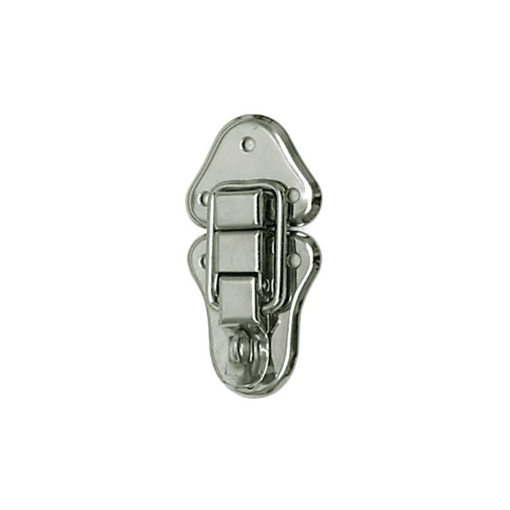 Large Nickel Latch with Padlock Bracket