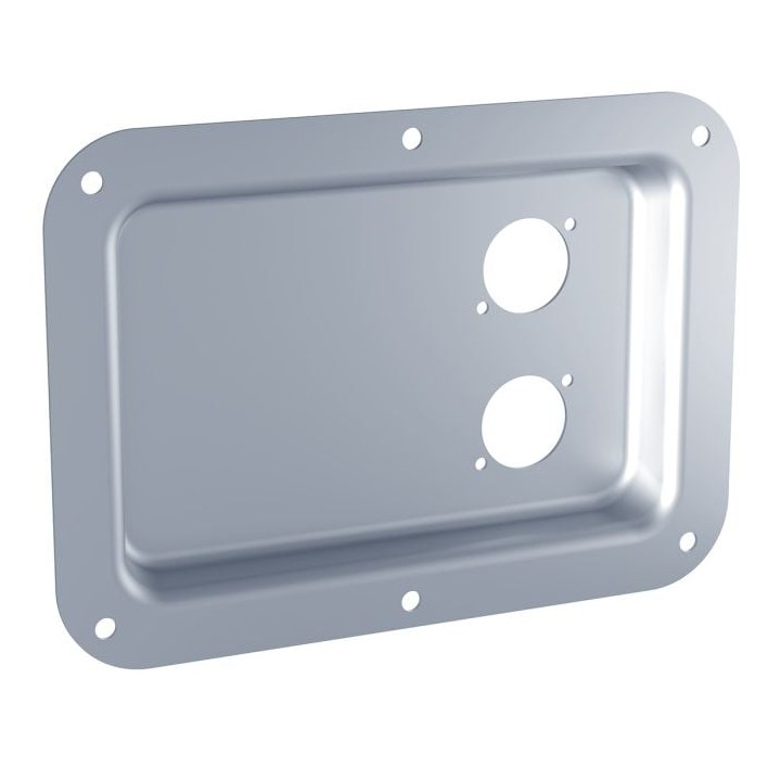 Large PennBrite Dish Punched for 2 x D-Series Connectors