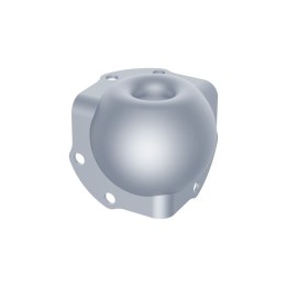 Large PennBrite Female Stackable Ball Corner Without Legs with 5mm Radius