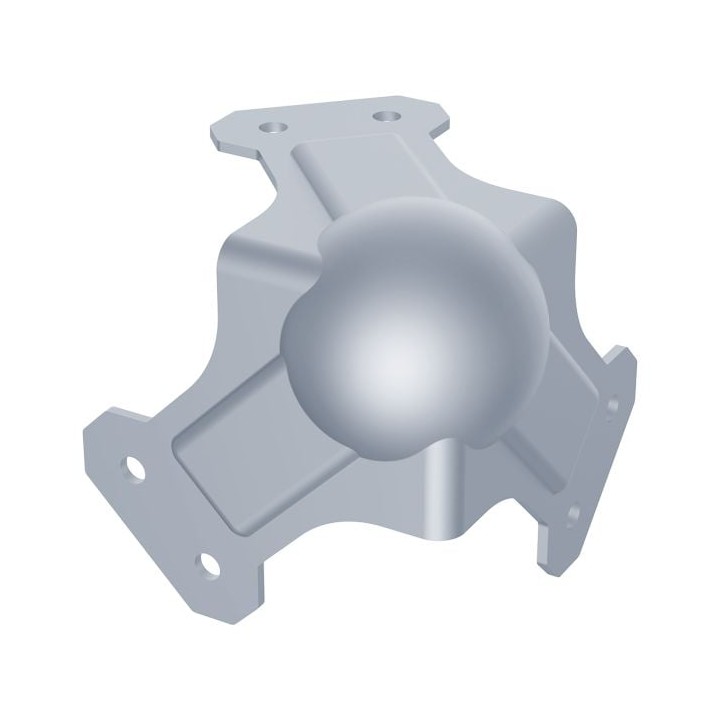 Large PennBrite Ribbed Heavy Duty Ball Corner with 3mm Radius