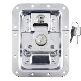 Large Recessed MOL Latch with Key Lock in Deep Dish