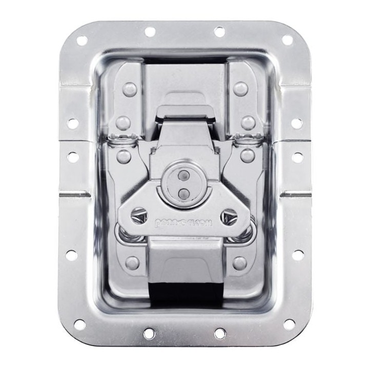 Large Recessed MOL4 Latch with Padlock Brackets in Deep Dish with 27mm Offset