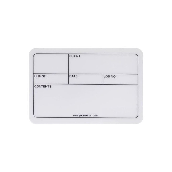 Large Self-Adhesive Plastic Tour Label
