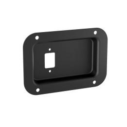 Medium Black Dish Punched for 1 X IEC Power Inlet