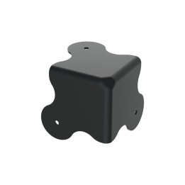 Medium Black Flat Corner with 4mm Radius