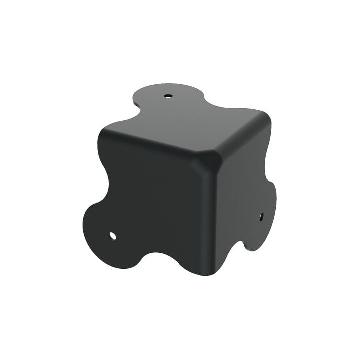 Medium Black Flat Corner with 4mm Radius