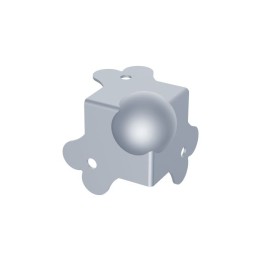 Medium PennBrite Ball Corner with 1mm Radius for 22mm Extrusions