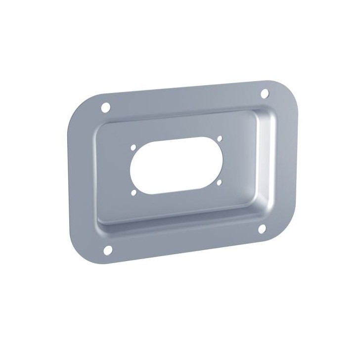 Medium PennBrite Dish Punched for 1 X powerCON TRUE1 Duplex