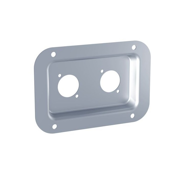 Medium PennBrite Dish Punched for 2 x D-Series Connectors