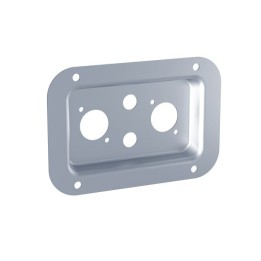 Medium PennBrite Dish Punched for 2 X P-Series and 2 X 1/4" Jack Connectors