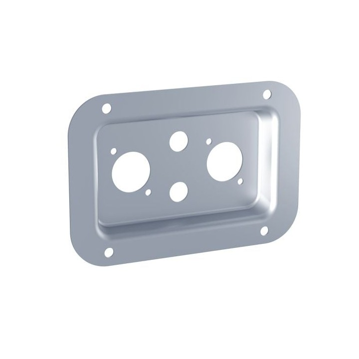 Medium PennBrite Dish Punched for 2 X P-Series and 2 X 1/4" Jack Connectors
