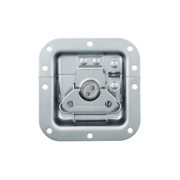 Medium Recessed Latch with Padlock Bracket in Shallow Dish