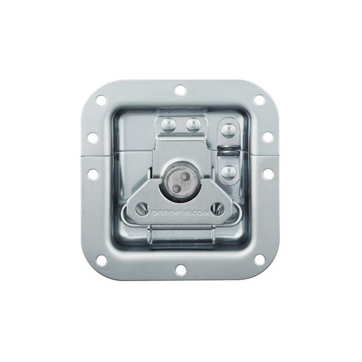 Medium Recessed Latch with Padlock Bracket in Shallow Dish