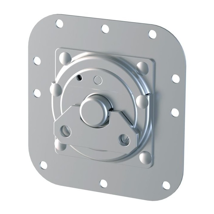 Medium Rotary Cam Latch in Surface Dish