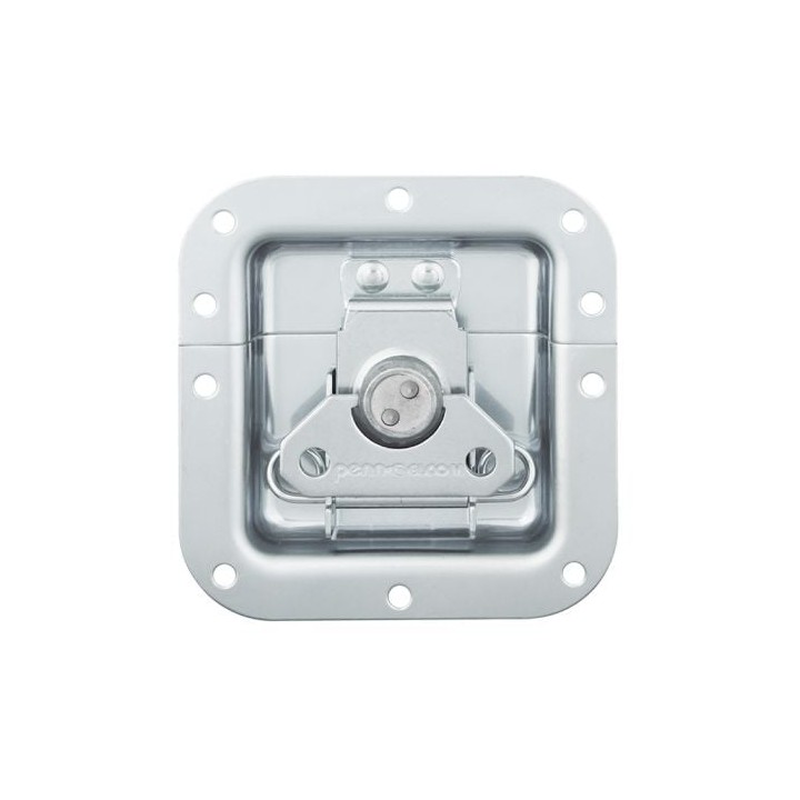 Medium Stainless Steel Recessed Latch in Deep Dish