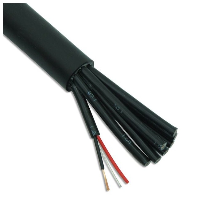 Mic Multicore Cable 8 Pair AES-EBU Black for DMX & Analogue 4007117