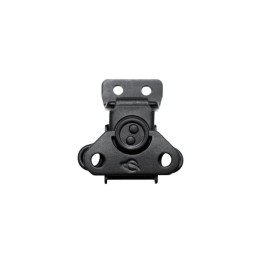 Mini Black Surface Latch with Catch Plate