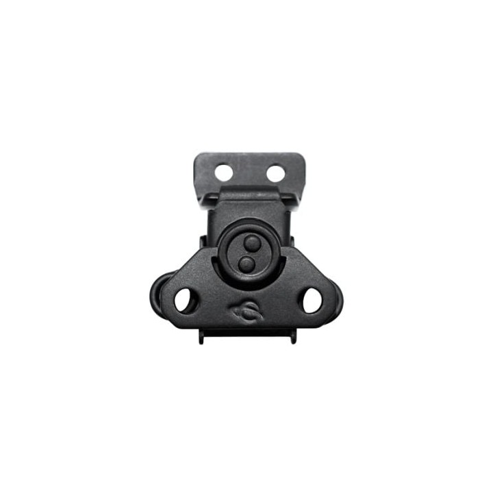 Mini Black Surface Latch with Catch Plate