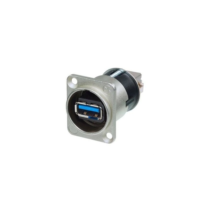 Neutrik Reversible USB3.0 feedthrough adaptor NAUSB3