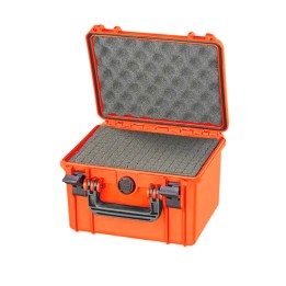 Orange, High Density cubed foams, INT 235x180xH156(25+131)mm, EXT 258x243xH167,5mm, 6,6L