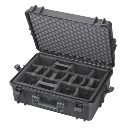 Orange, padded dividers, INT 500x350xH194(58+136)mm, EXT 555x428xH211mm, 5,02kg, 33,95L