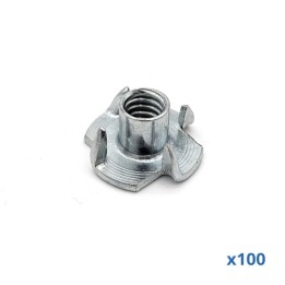 Pack of 100 x 12mm Long T-Nut with M8 Thread