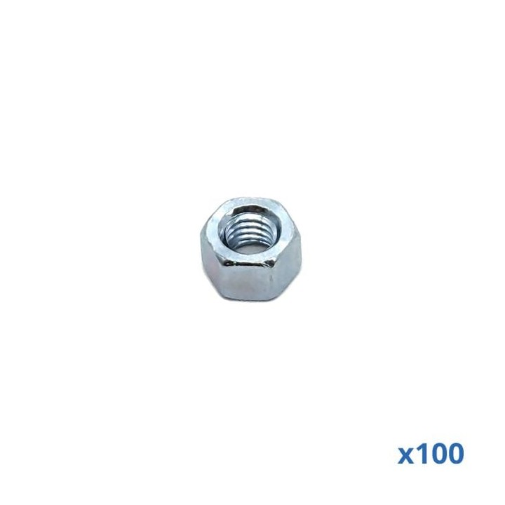 Pack of 100 x Zinc Cage Nut with M6 Thread