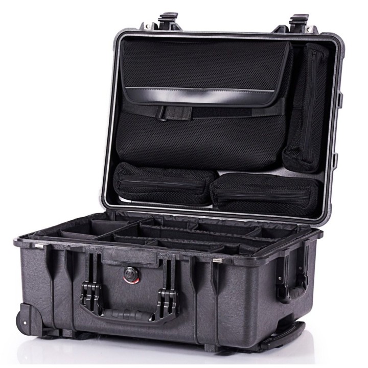 PELI#1560SC,WL/DIV.SET+LOC LID ORG,BLK