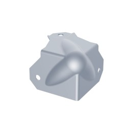 PennBrite Brace Ball Corner with 30mm Offset on one leg and 0.8mm Radius