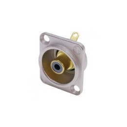 Phono Chassis Socket Black Solder Terminals NF2D-0