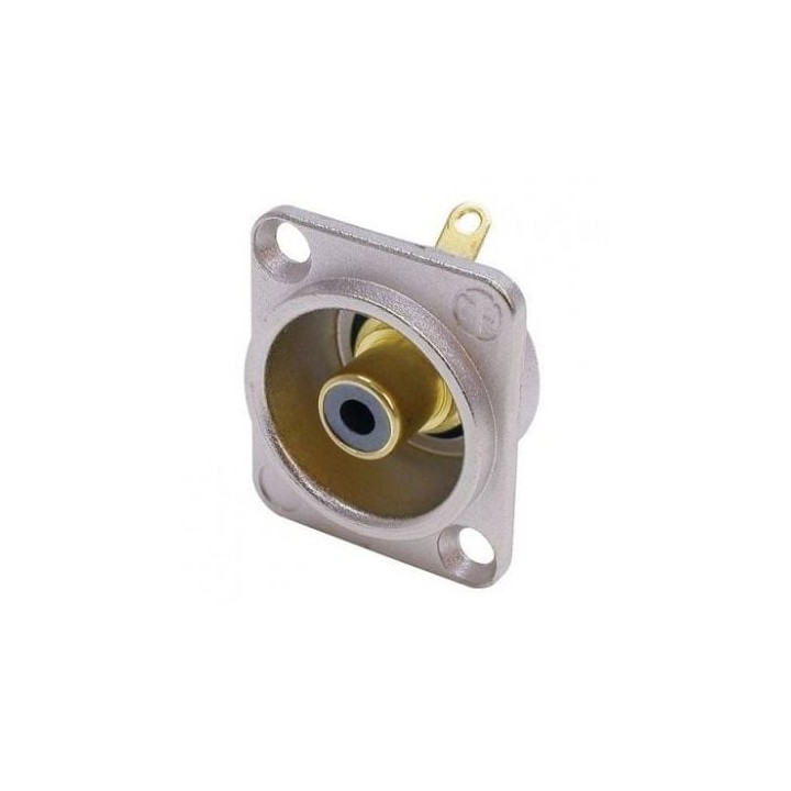 Phono Chassis Socket Black Solder Terminals NF2D-0