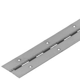 Punched Nickel Steel Piano Hinge with 20mm Wide Leaf