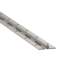 Punched Nickel Steel Piano Hinge with 27mm Wide Leaf