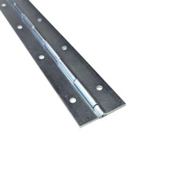 Punched Zinc Steel Piano Hinge with 40mm Wide Leaf